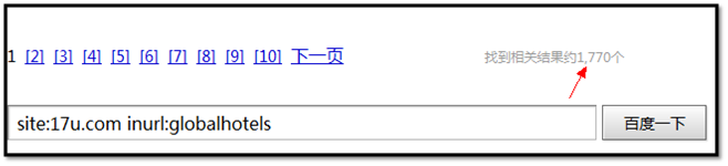 关于国际酒店频道，百度只收录了1770