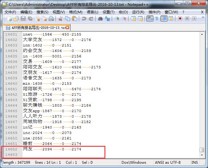 【Python工具】ASO100导出竞争对手的所有关键词数据