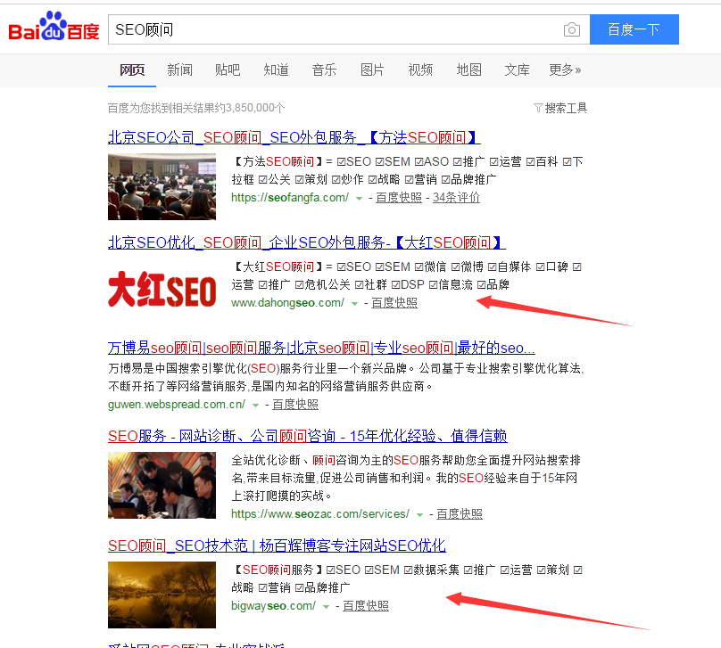 SEO顾问排名