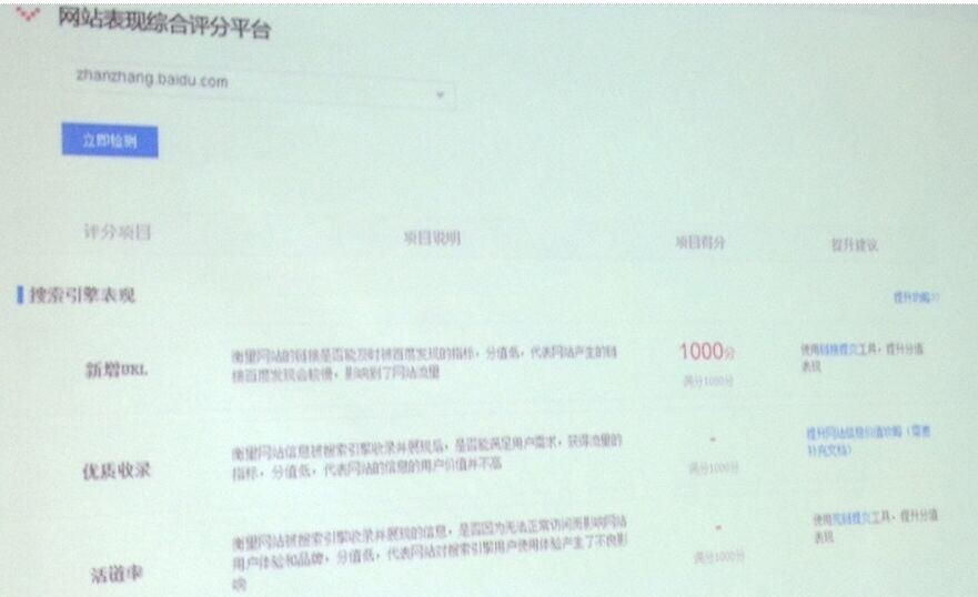 【好消息！】百度将出网站表现综合评分平台-图片2